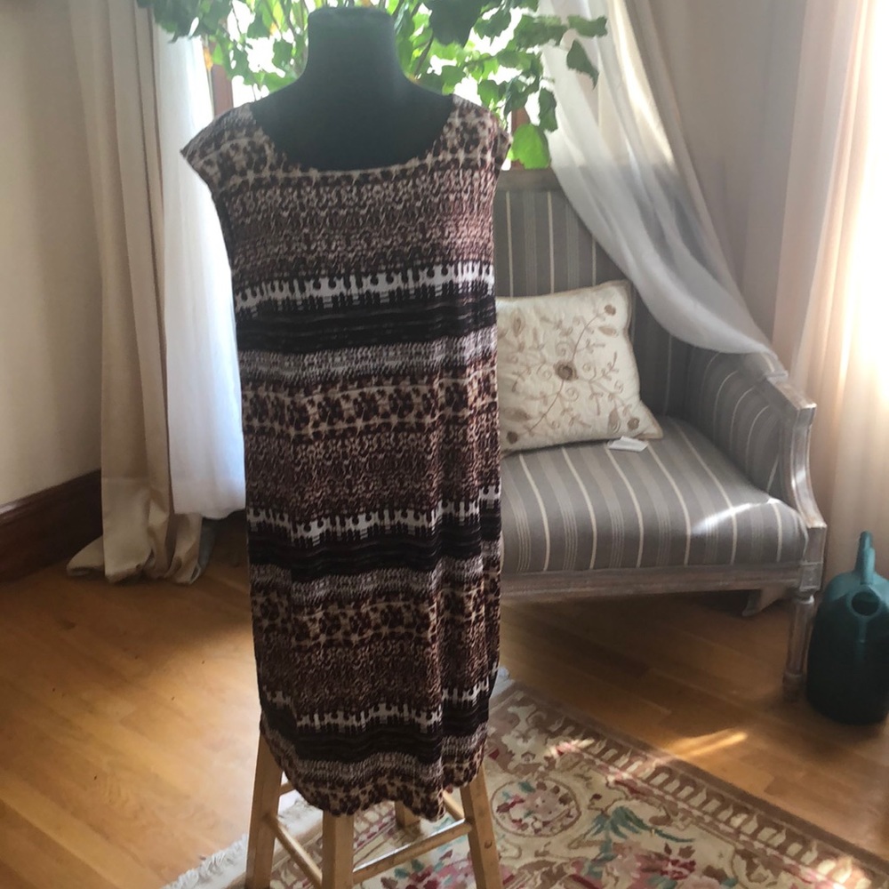 Tan and Black Cato Dress